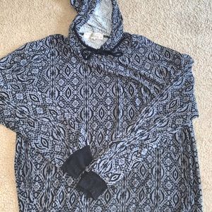 Black and grey hoodie